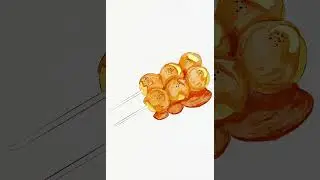 Realistic Watercolor for Procreate / Dango watercolor drawing  / #shorts #watercolor #procreate