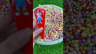 Piping Bags Rainbow SLIME ASMR#cocomelon #hogi #pinkfong #toys #clay #clayart #satisfying #shorts2