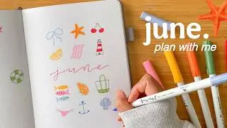 June 2026 Bullet Journal Setup | Bujo Spread Ideas 🌊 summer theme