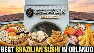 Лучшие бразильские суши в Орландо?! 🇧🇷🍣 | Обзор суши-бара SEA-SAN с системой «все включено»