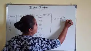 How to solve numerical of index number?| BBS 1st year| Easy and simple method|