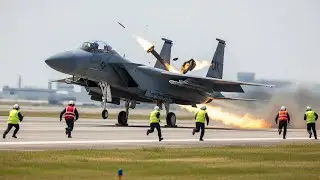 Beautiful Female F-15 Pilot Pushes Full Throttle — Watch This Takeoff