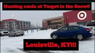 HUNTING CARDS AT TARGET IN A SNOWSTORM IN LOUISVILLE, KY! 2025 TOPPS CHROME UPDATE!! TOPPS ARCHIVES!