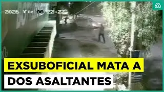 Suboficial en retiro dispara y mata a dos asaltantes que intentaron robarle su auto