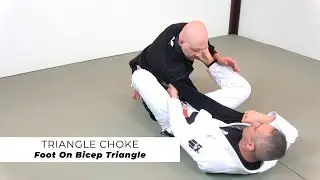 Spider Guard Foot On Bicep Triangle Choke