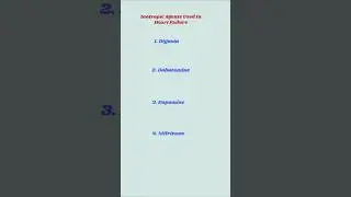 Inotropic Agents Used In Heart Failure.