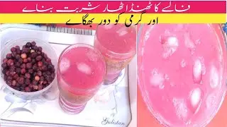 false ka sharbat banane ka tarika!گرمی کو دور بھگاے فالسے کا شربت بناے !zoi cooking oficial!