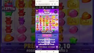 comprando b&ocirc;nus de 200 sugar rush pagando no final das rodas..