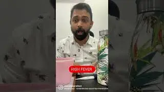 High fever : sponging - luke warm water vs cold water #fever #kids