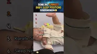 Ranking the Top 6 Funniest Baby Sleep Positions 😍 | Daily Shorts #shorts