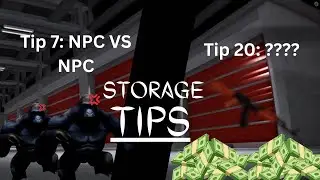 20 Tips For The Storage (Turret giveaway) | Roblox The Storage 