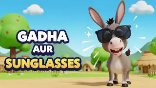 Gadha aur Sunglasses | Funny Kahani | Donkey Cartoon | Hindi #viral #funnyanimals #story