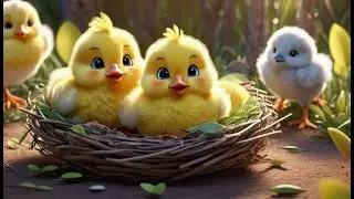 Chick Fluffballs Go Hop Hop Hop | Nursery Rhymes for Kids & Baby Songs