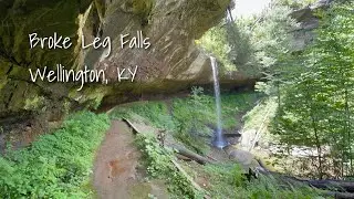 This is a fantastic day trip in Kentucky! Broke Leg Falls in Wellington, KY #travelky #waterfall