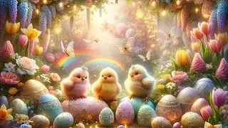 Easter Bunny Rabbits & Chicks Relaxing Happy Jazz - Instrumental Background Music - Work Study Relax