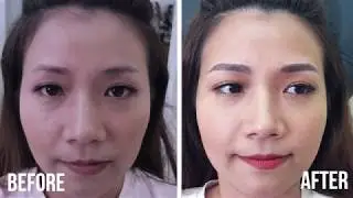Permanent makeup: 3D eyebrow tattoo (Microblading) process from start to finish at MonaNisa Beauty