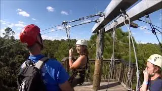 Ziplining at forever florida