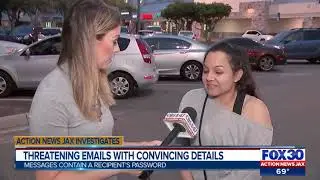 Threatening emails with convincing details