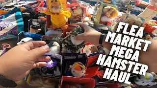 Huge Flea Market Hamster Haul Worth $1,100+ Vintage Gemmy Dancing Hamsters Part 1