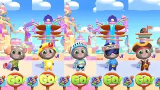 Talking Tom Blast Park All Tom vs Roy Raccoon Sweet Park & Water World Gameplay Apple Arcade