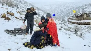 Когда буря забрала её детей | Тревога и мужество Фарибы среди сурового горного снега ❄️