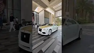 Queen and her white horse 🐎 #shopping #bts #dubai #luxury #automobile #rollsroyce #fyp #viralshort