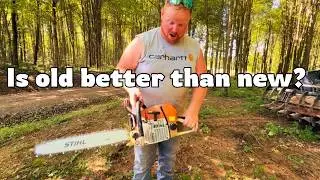 Is old better than new? Comparing 90cc Stihl chainsaws 