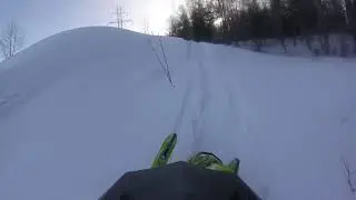 Haliburton hydro lines skidoo freeride 137 Roll over!