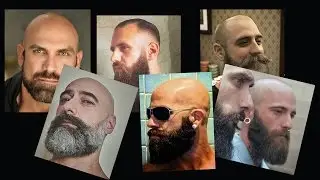 ⚫Barba e Careca 6 Visuais para se inspirar | CARECA COM BARBA