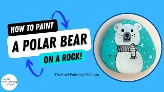 Paint a Polar Bear on a Rock