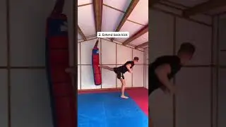 Jump Spinning Back Kick Tutorial #shorts