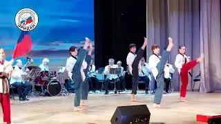 Выступление СК ЭРИДАН с ДУХОВЫМ оркестром из Протвино #протвино #звездапоименисолнце #тхэквондо #1