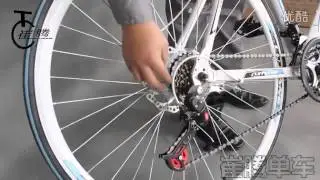 崔腾单车 公路赛后变速器调节视频 高清