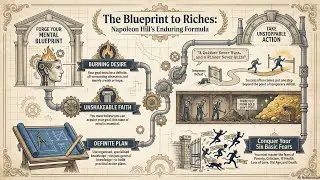 Think and Grow Rich Summary | 6 Steps to Turn Desires Into Gold📕💰