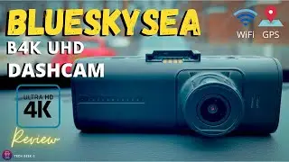 Видеорегистратор BLUESKYSEA B4K с GPS и WIFI | Обзор &mdash; Как настроить | Демонстрация с приложением Smart App.