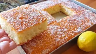 كيك يومي أقتصادي عائلي 🍋بجوج بيضات فقط وضفي هاد المكون وتمتعي بكيك طالع وهشيش 👌
