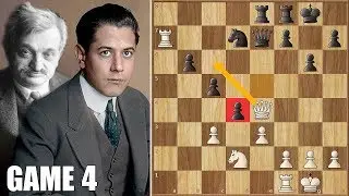 Tug-O-War || Lasker vs Capablanca || WCC Game 4 (1921)