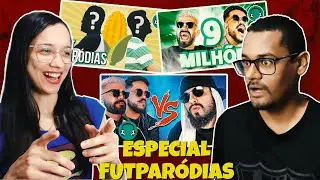 3 em 1 - ♫ ESPECIAL DE 1 MILHÃO & 9 MILHÕES & FutParódias Vs. Mussoumano - REACT EM CASAL