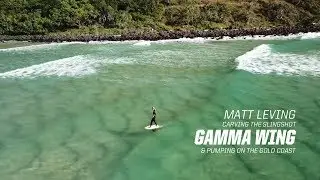 Matt Leving carving the Slingshot Gamma Wing & Pumping on the Gold Coast