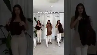Styling my knee high boots with 3 different outfits | Styleek