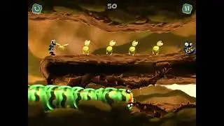 How to play level Rayman Mini 2-2 Absolem-ly wonderful/ Tips and tricks/The rabbit hole/ Game review