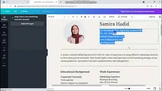 cara membuat Curicillum Vitae (CV) di Canva, Mudah dan cepat
