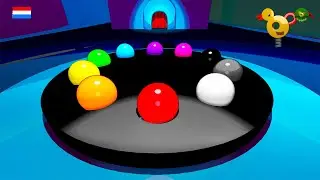Kleuren en Ballen Tellen | Filmpjes voor peuters en kleuters in het Nederlands | De Speeltuin