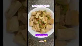 Simple, quick & easy Tofu with minced pork recipe