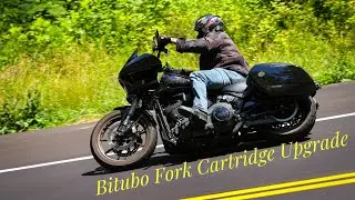 Модернизация вилки Harley Lowrider ST с комплектом картриджей Bitubo