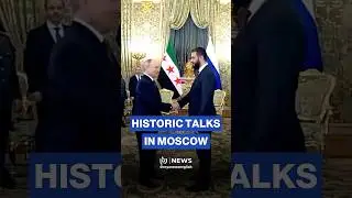 Syria&rsquo;s president Ahmed al-Sharaa arrives at Kremlin to meet with Vladimir Putin