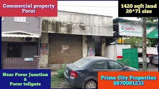Commercial land with building sale in Porur, Chennai  🆔2039   #commercial #commercialpropertyforsale