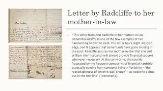 Ann Radcliffe Presentation