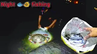 Night fishing 🐟🐠 in Mumbai