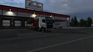 Chill Night drive from France to Austria - ETS 4k | No Commentary